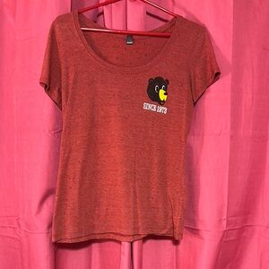 Red Fitted Short Sleeve T-Shirt